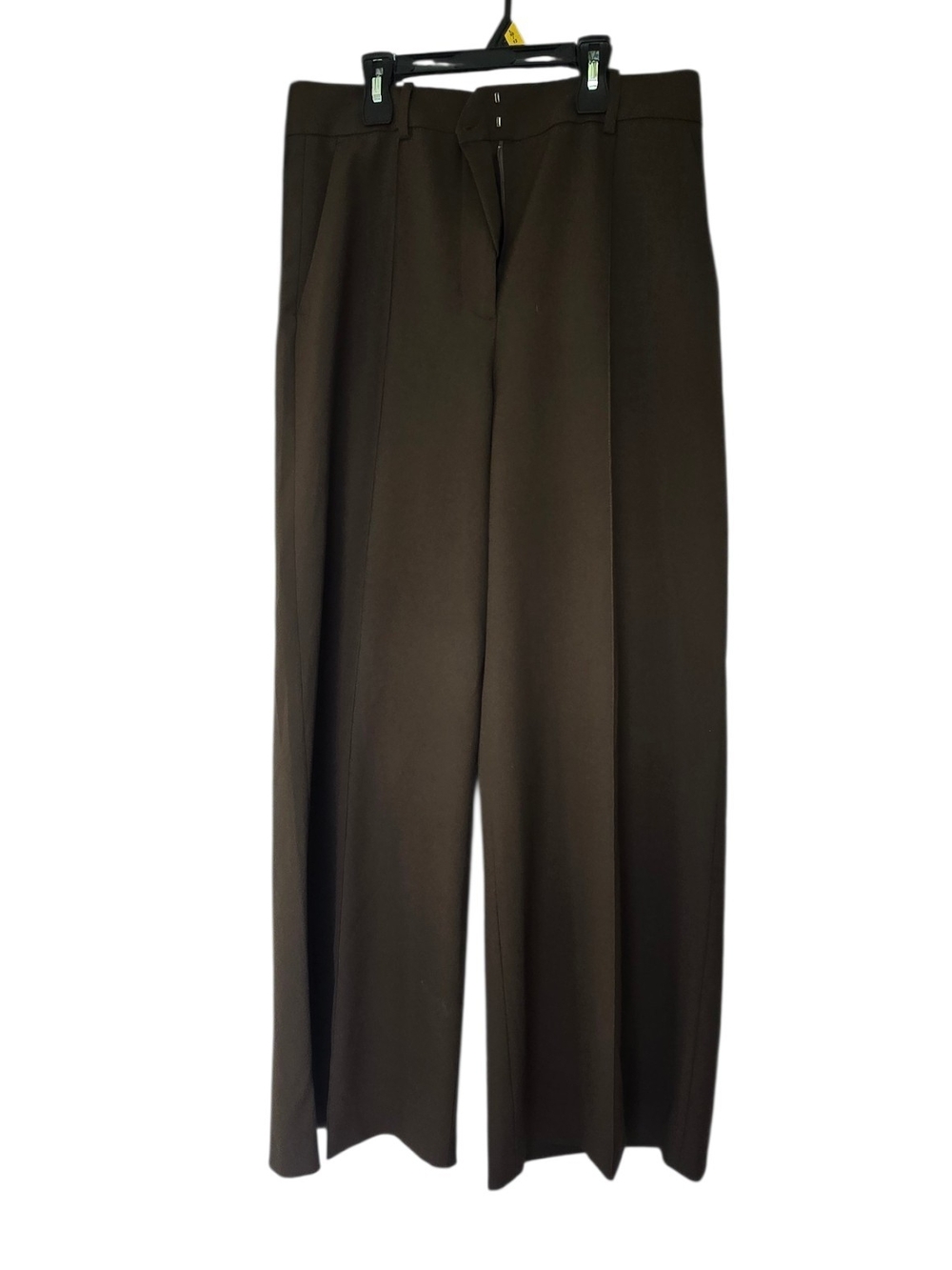 Zara Wide-Leg Trousers in Dark Brown
